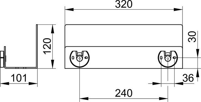 Полка для душа Keuco 24952370000, черный