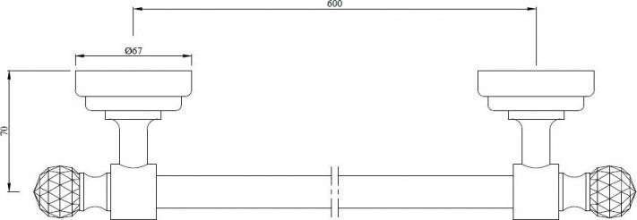 Полотенцедержатель Jaquar ACT-CHR-8811