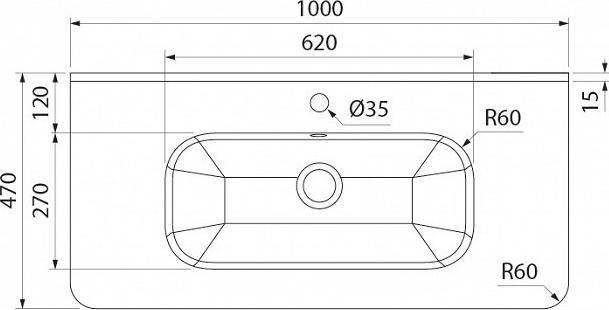 Тумба с раковиной Iddis Edifice 100 EDI10G1i95K, фисташково-серый