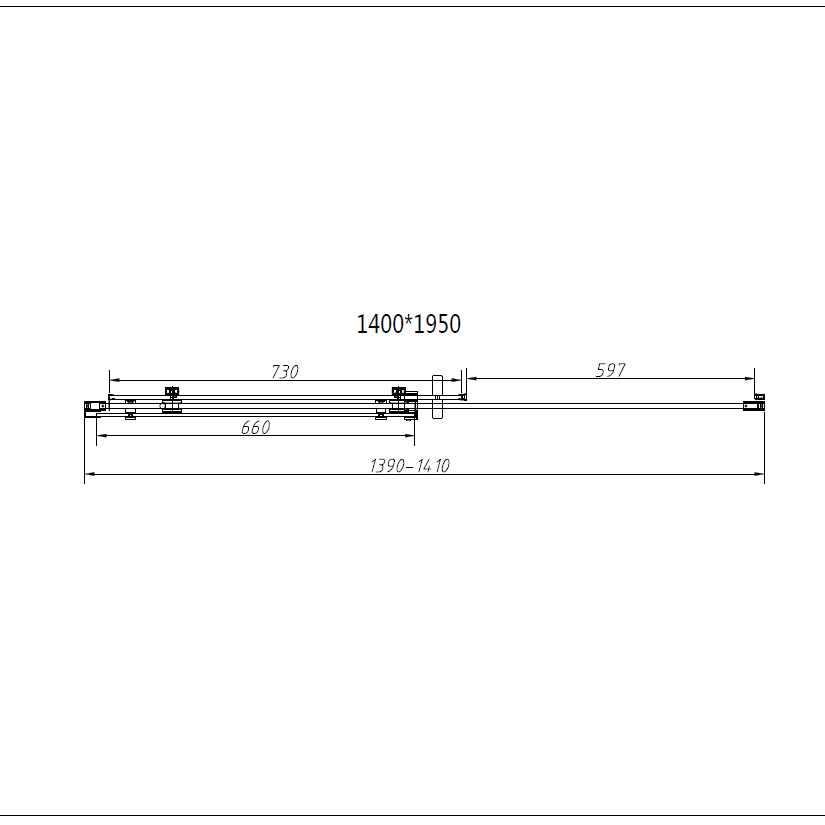 Душевой уголок Vincea Como-N VSR-4CN1014CLB 140x100, черный, стекло прозрачное