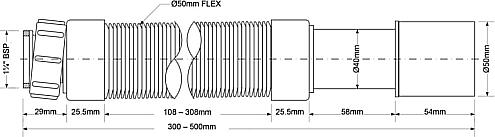 Гофра для раковины McAlpine MRMF105S