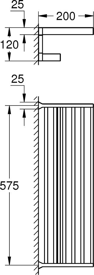 Полотенцедержатель Grohe Selection Cube 40804001