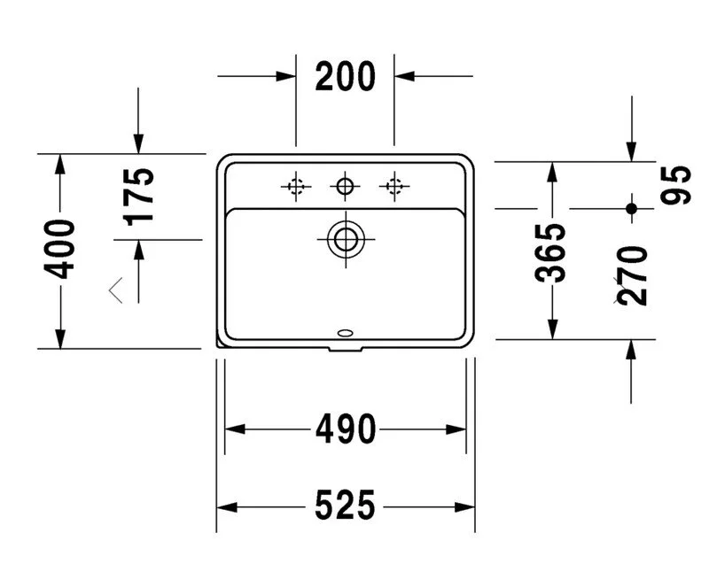 Раковина Duravit Starck 3 302490000 белый