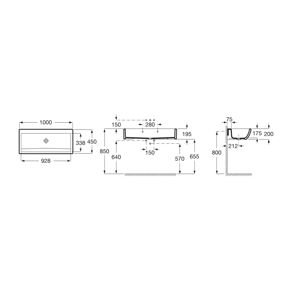 Раковина Roca Access 368PB8000100x45 R