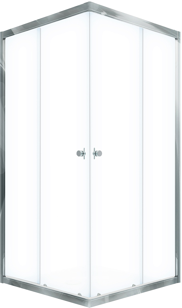 Душевой уголок DIWO Анапа 100х100, профиль хром глянец