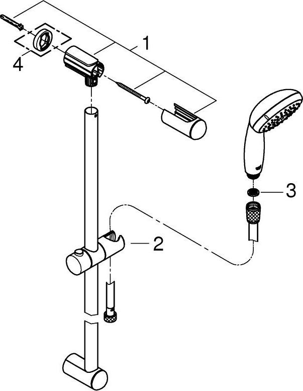 Душевой гарнитур Grohe Tempesta 27794000