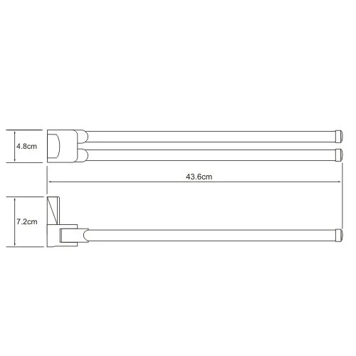 Полотенцедержатель WasserKRAFT Exter K-5200 K-5231 бронза