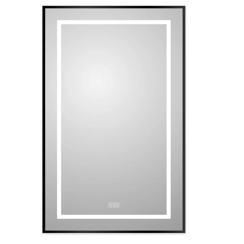 Зеркало BelBagno Kraft SPC-KRAFT-600-1000-LED-TCH-WARM-NERO черный