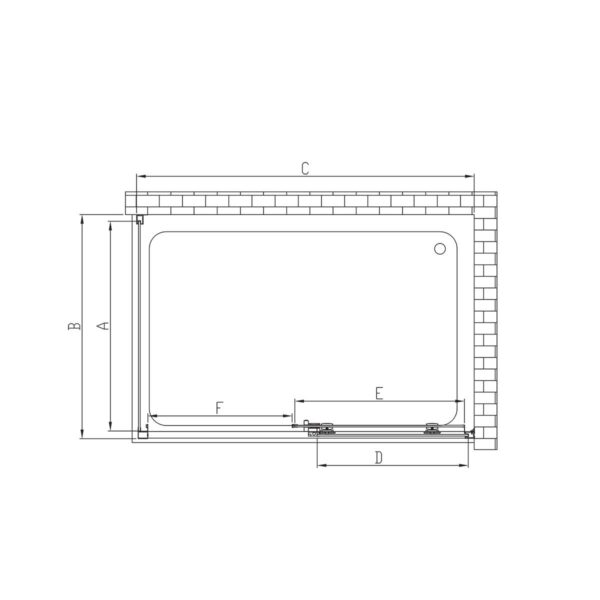 Душевой уголок Vincea Soft VSR-3SO9014CLB 140x90, черный, стекло прозрачное