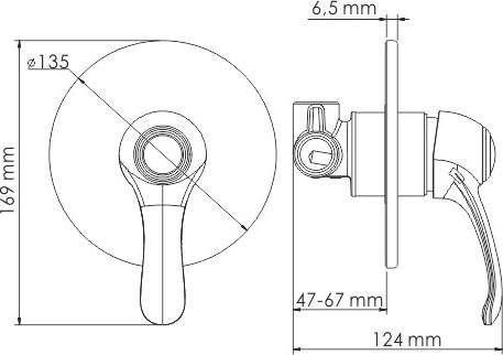 Гигиенический душ WasserKRAFT Isar A01353, тёмная бронза