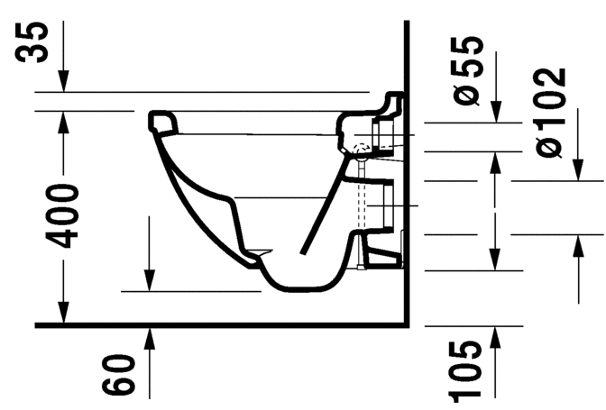 Подвесной унитаз Duravit Starck-3 2227090000