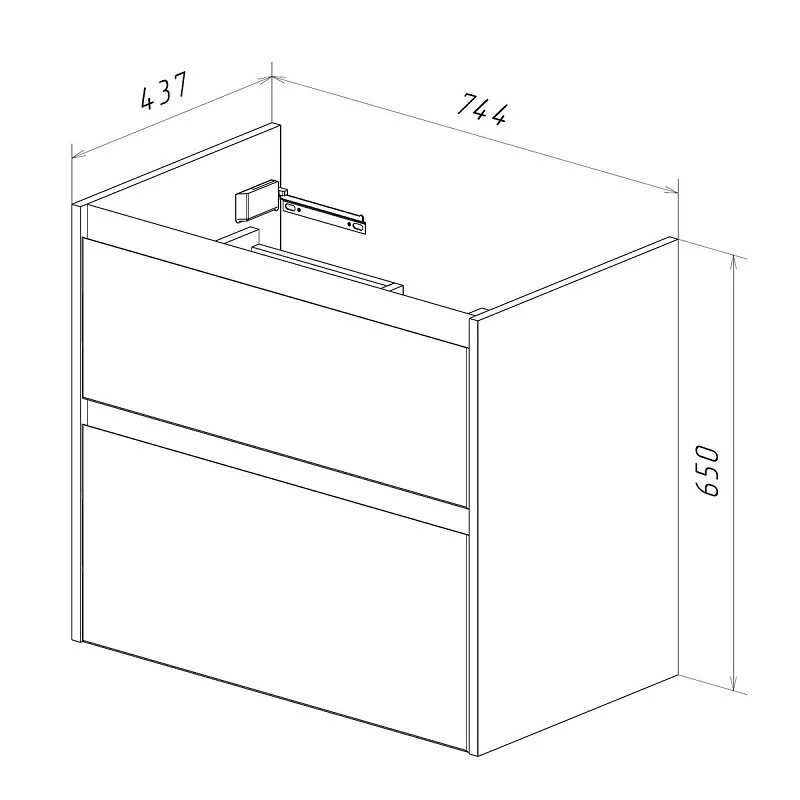 Тумба под раковину Lemark Combi LM03C80T-black белый, черный