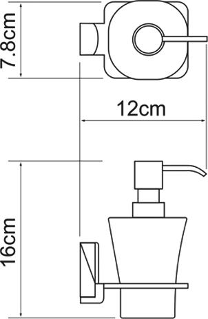 Дозатор жидкого мыла Wasserkraft Leine 5099