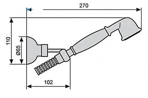 Душевой гарнитур Emmevi 110BC белый