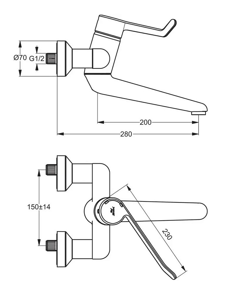 Смеситель для раковины Ideal Standard Ceraplus B8225AA хром