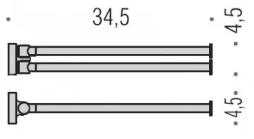 Полотенцедержатель Colombo Plus W4913 хром