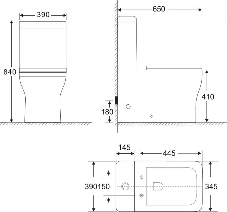 Унитаз-компакт BelBagno Romano BB248CPR-P с бачком BB248T