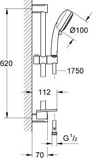 Душевой гарнитур Grohe New Tempesta Cosmopolitan 27928001