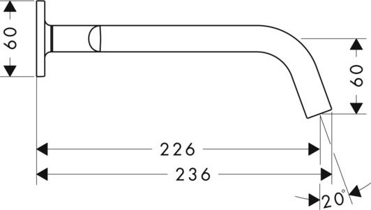 Смеситель для раковины Axor Citterio M 34315330, чёрный хром