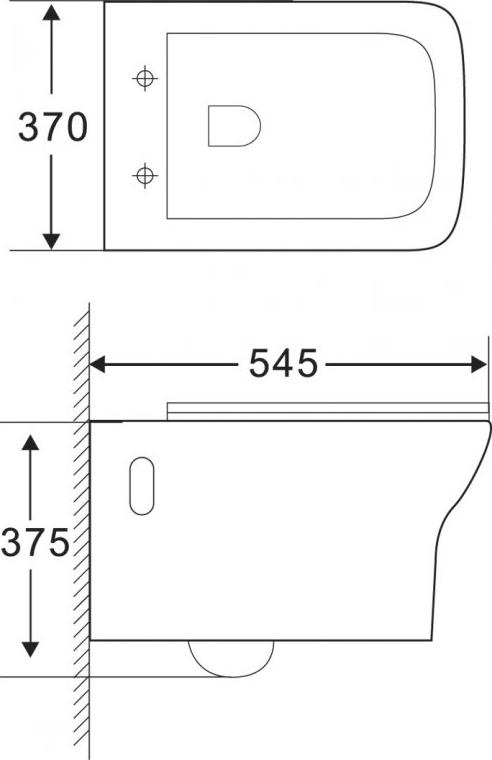 Подвесной унитаз безободковый BelBagno Romano BB248CHR