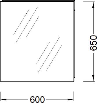 Зеркало 60х65 Jacob Delafon Ola EB1080-RU 60 см