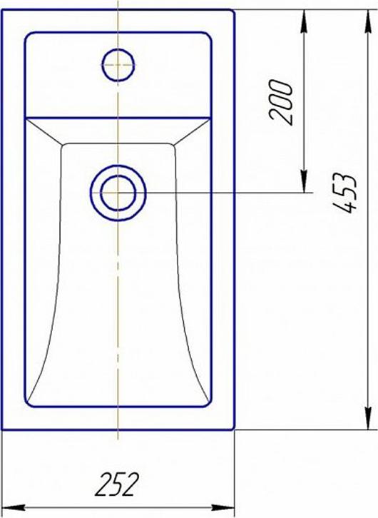 Раковина Corozo Фостер 45 SD-00000537, белый