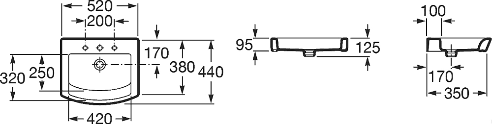 Раковина Roca Hall 32788200Hsk