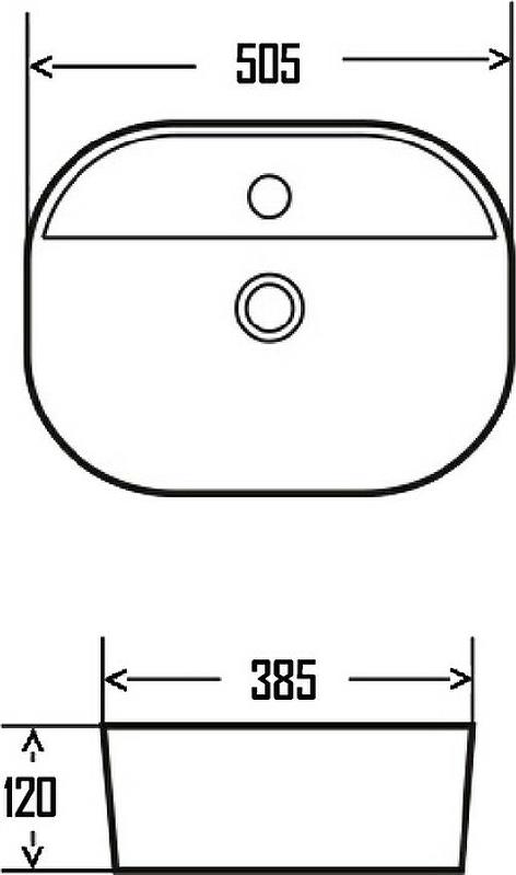 Раковина AQUAme 50 AQM5002, белый