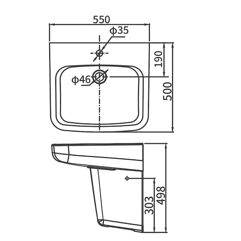 Раковина Arrow AGP32037C белый