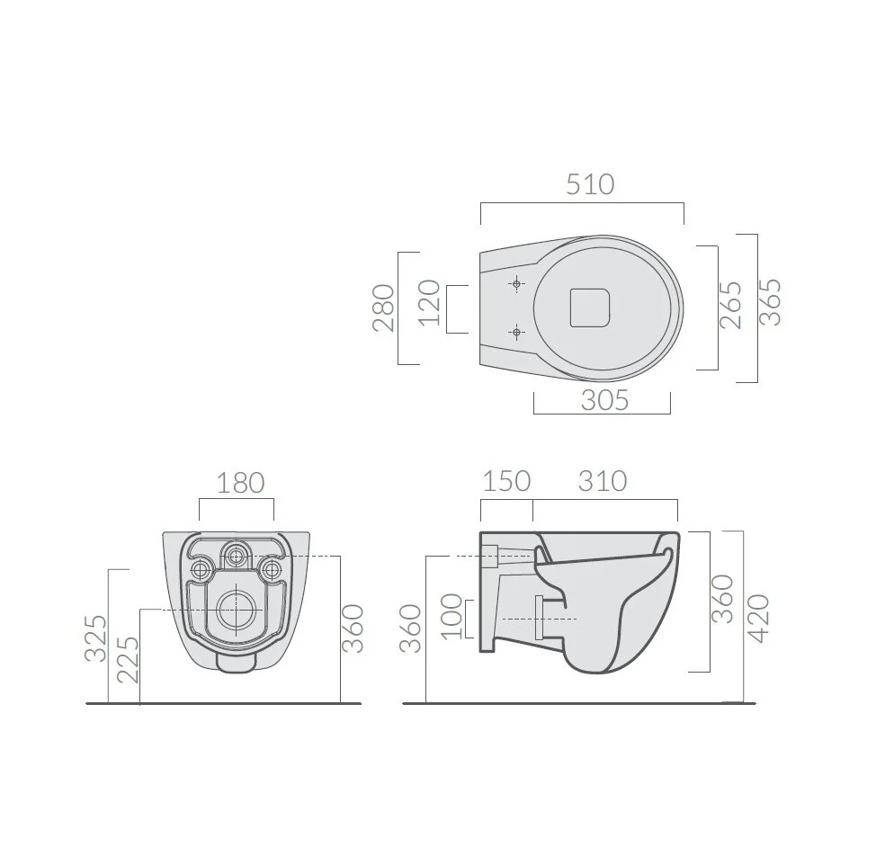 Комплект 6 в 1: 514306 Ergo: Инсталляция Mepa VariVIT A31 514306 + Унитаз подвесной Galassia Ergo 7109 36 x 51 см, сиденье SoftClose 7115