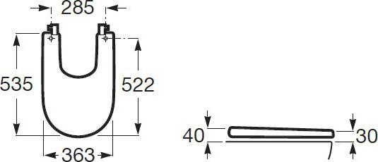 Крышка для биде Roca Meridian 8062A200B Soft Close, белый