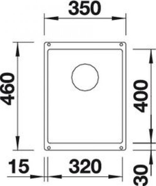 Кухонная мойка Blanco Subline 320-U 523406 антрацит