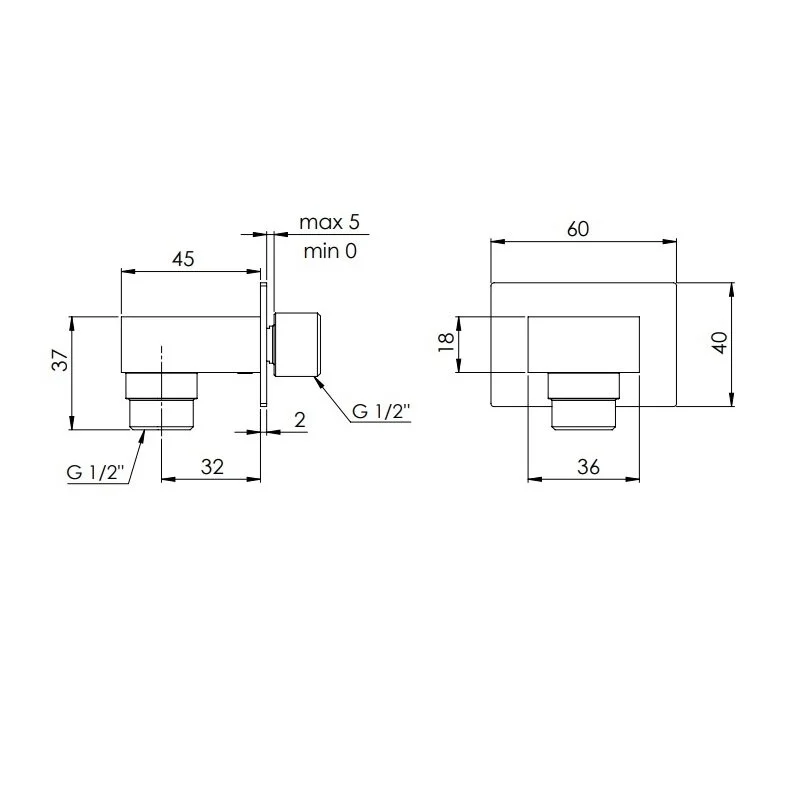 Шланговое подключение  Remer 309W хром