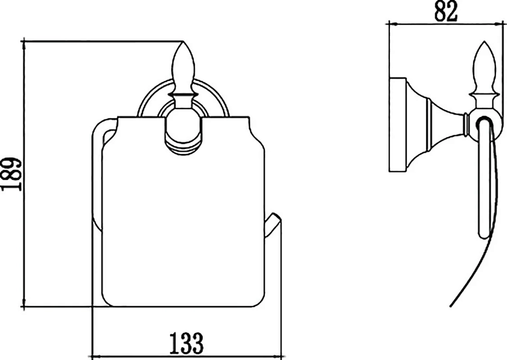 Держатель туалетной бумаги Savol Серия 68b S-06851B золото