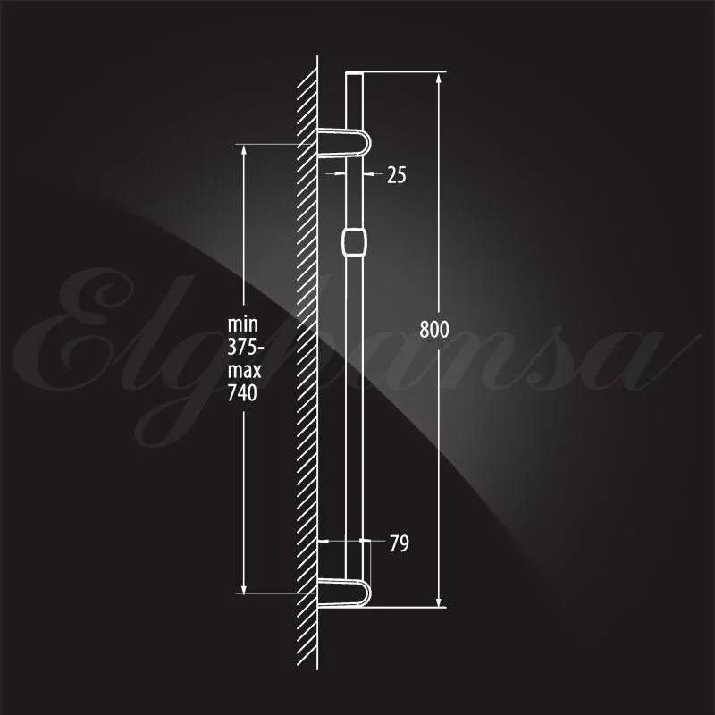 Душевой гарнитур Elghansa SB74S хром