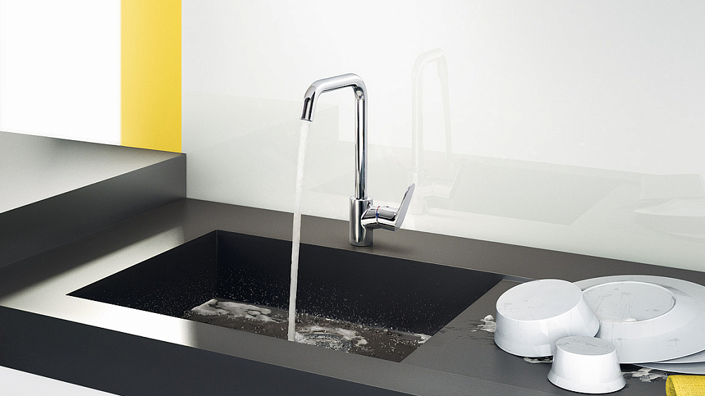 Смеситель для кухонной мойки Hansgrohe Focus 31820800, сталь