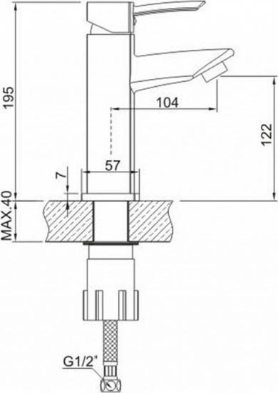 Смеситель Zorg Inox SZR-102811 для раковины