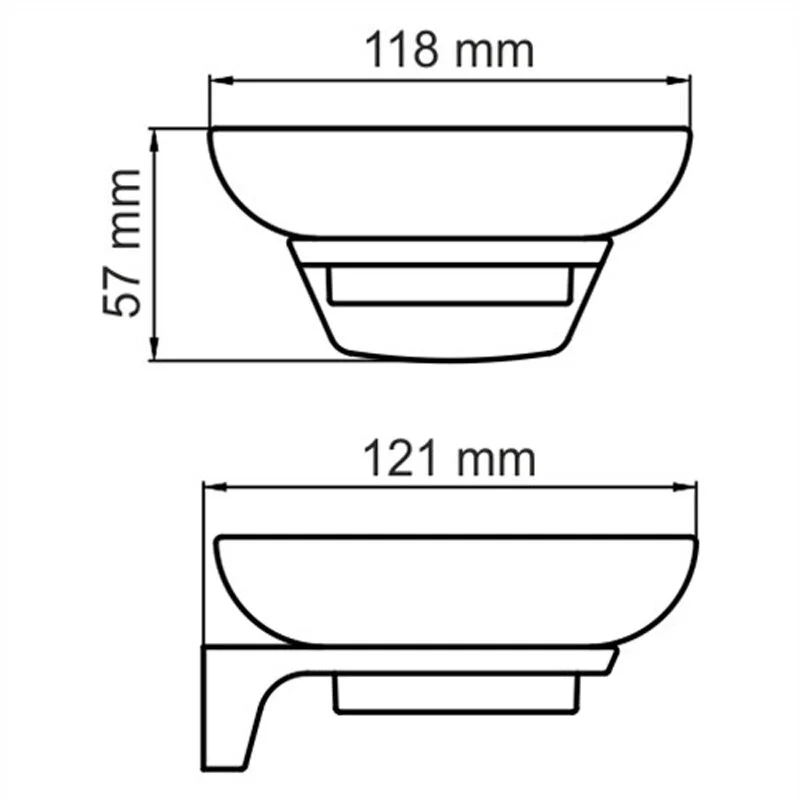 Мыльница WasserKRAFT Wiese K-8900 K-8929 черный