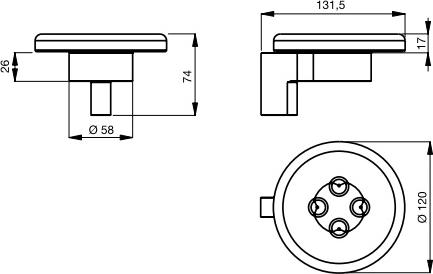 Мыльница Ideal Standard Connect керамика