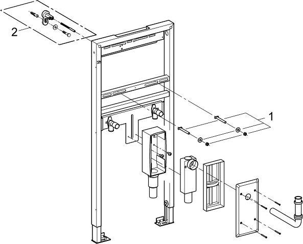 Инсталляция для раковины Grohe Rapid SL 38625001