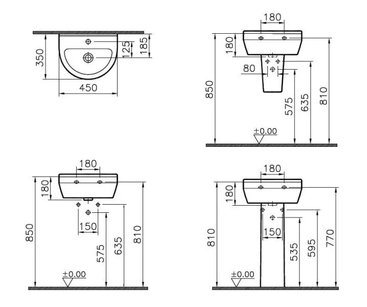 Раковина VitrA S50 5300B003-0001 белый