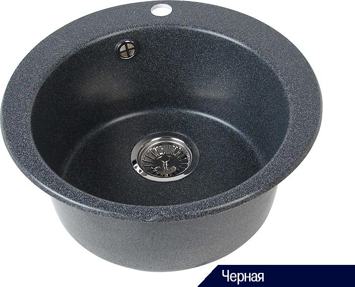 Кухонная мойка Aquaton Иверия 48 1A711132IV100, чёрный