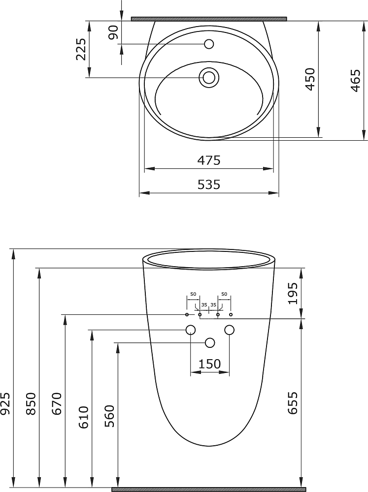 Раковина Bocchi Venezia 1083-004-0126 черный