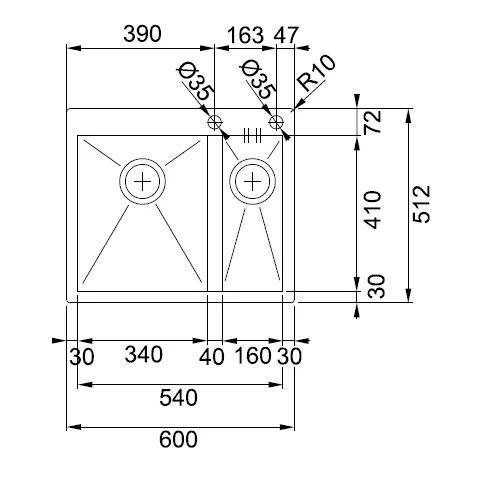 Кухонная мойка Franke Planar 127.0198.354 серый