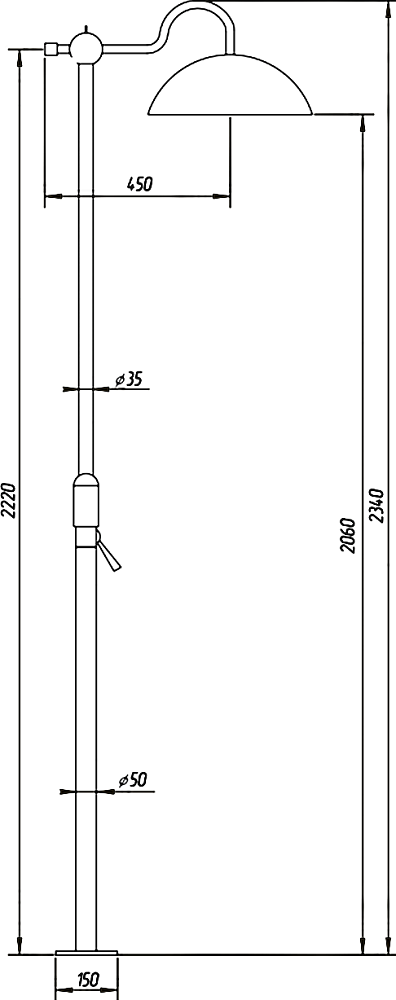 Душевая стойка Migliore Oxford ML.OXF-6371 Cr