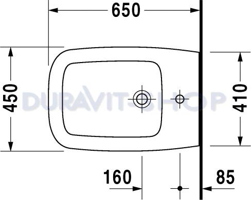 Напольное биде Duravit Esplanade 2262100000 (дуб)