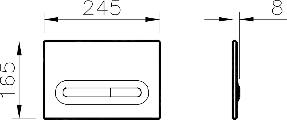 Кнопка смыва VitrA Loop 740-0780, хром