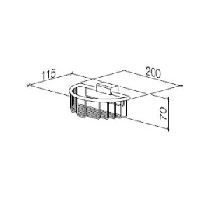 Полка Dornbracht Square 83 290 970-00 хром