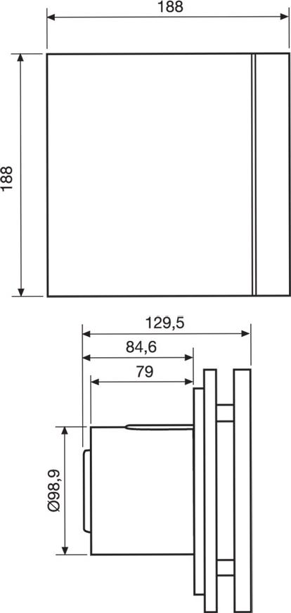 Вытяжной вентилятор Soler&Palau Silent 100 CZ Design-4C marble black 5 сменных полосок