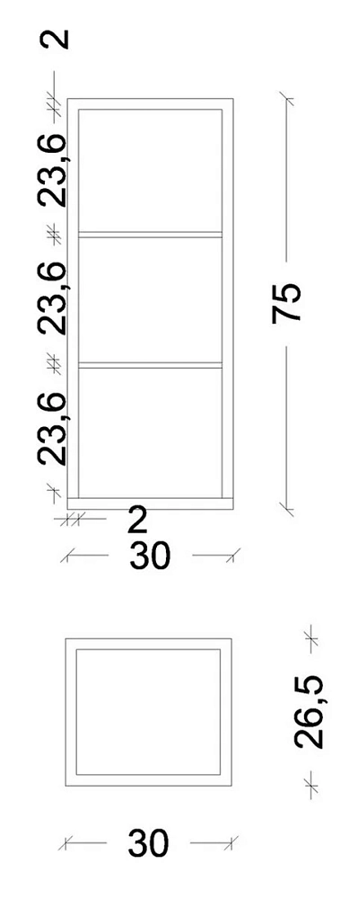 Шкаф-пенал Armadi Art Loft 895-W белый